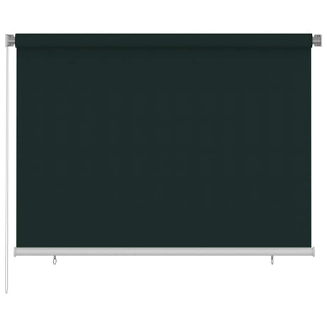 Vidaxl rolgordijn voor buiten 205(b)x140(h) cm hdpe donkergroen