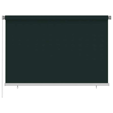 Vidaxl rolgordijn voor buiten 225(b)x140(h) cm hdpe donkergroen