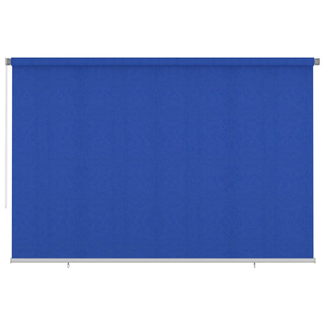 Vidaxl rolgordijn voor buiten 355(b)x230(h) cm hdpe blauw