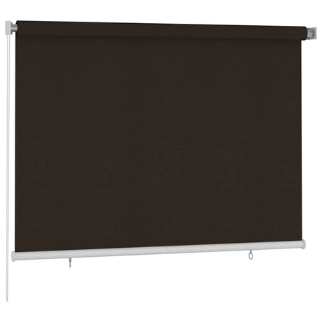 Vidaxl rolgordijn voor buiten 205(b)x140(h) cm hdpe bruin