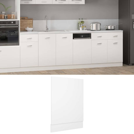 Vidaxl vaatwasserpaneel lyon 45x3x67 cm bewerkt hout wit