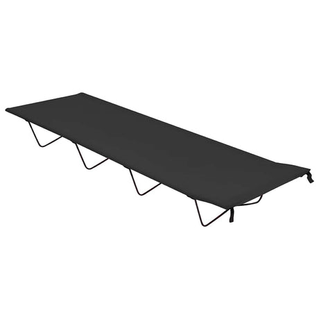 Vidaxl Camp Bed 180x60x19 Cm Oxford Fabric and Steel Black