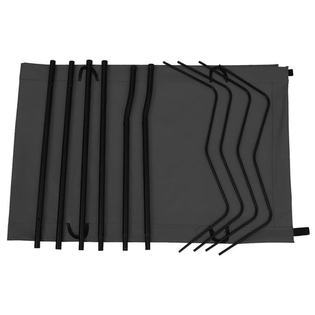 Vidaxl Camp Bed 180x60x19 Cm Oxford Fabric and Steel Black