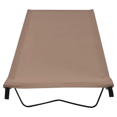 Vidaxl Camp Beds 2 ST 180x60x19 CM Oxford Fabric and Steel Taupe