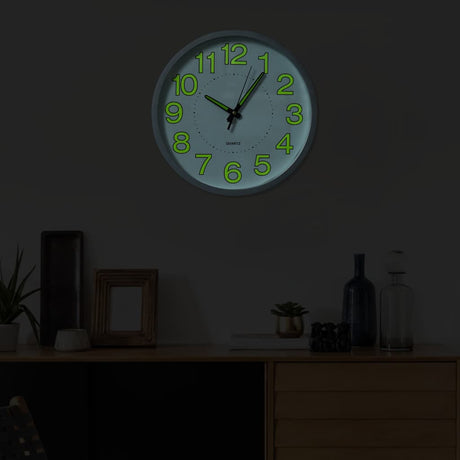 Vidaxl zegar ścienny Luminous 30 cm biały