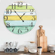 Zegar ściany vidaxl 60 cm MDF wielokolorowy
