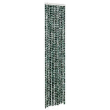 Vidaxl Fly Curtain 56x185 cm Chenille Green and White