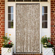 Vidaxl Fly Curtain 100x220 cm Chenille Beige and Brown