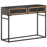 Vidaxl wandtafel 100x35x75 cm massief mangohout