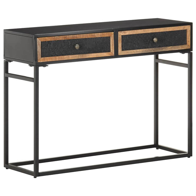 Vidaxl wandtafel 100x35x75 cm massief mangohout