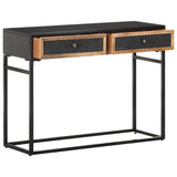 Vidaxl wandtafel 100x35x75 cm massief mangohout