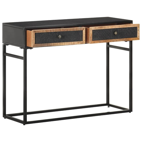 Vidaxl wandtafel 100x35x75 cm massief mangohout