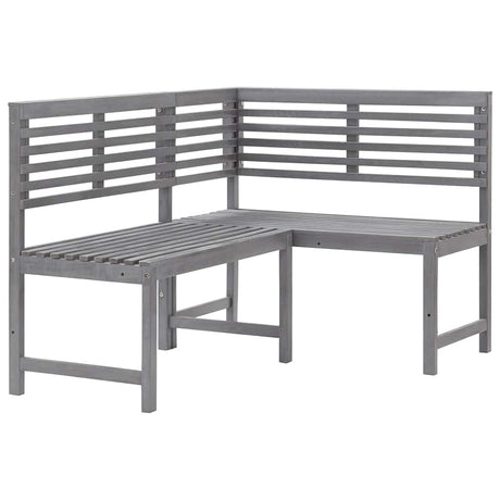 Vidaxl tuinhoekbank 140 cm massief acaciahout grijs