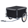 Przyczepka rowerowa VidaXL 65 kg czarno-szara