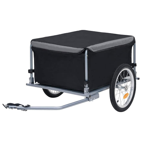 Przyczepka rowerowa VidaXL 65 kg czarno-szara