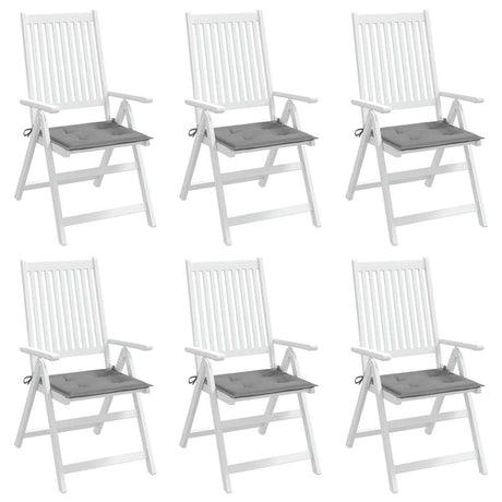 VIDAXL GARDE FAIN CUSHIONE 6 PCS 40X40X4 CM Oxford Fabric Grey