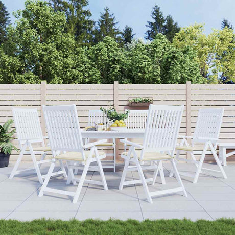 Vidaxl Garden krzesło poduszki 6 szt. 40x40x4 cm Oxford Fabric Crème -