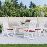 Vidaxl Garden Frea Poduszki 4 ST 40X40X4 CM Oxford Fabric Wine Red