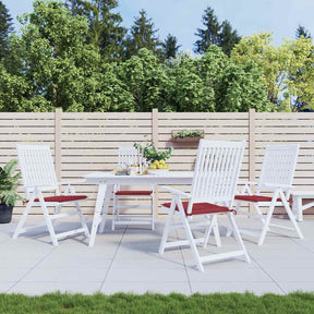 Vidaxl Garden Frea Poduszki 4 ST 40X40X4 CM Oxford Fabric Wine Red