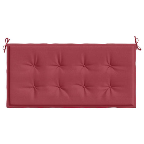 Vidaxl Garden Bench Poduszka 100x50x4 cm Oxford Fabric Wine Red