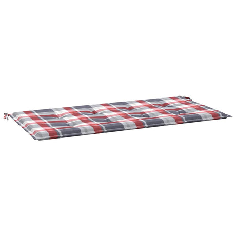 Vidaxl Garden Bench Poduszka 120x50x3 Cm Oxford Fabric Diamond Wzór czerwony