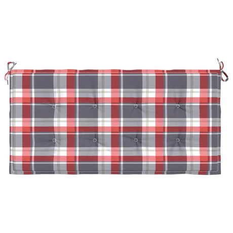 Vidaxl Garden Bench Poduszka 120x50x3 Cm Oxford Fabric Diamond Wzór czerwony