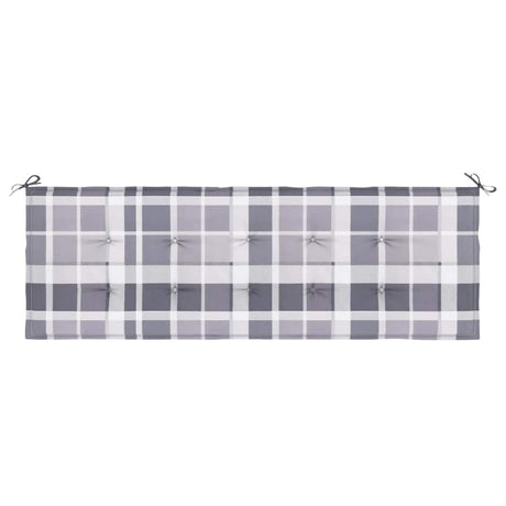 Vidaxl Garden Bench Poduszka 150x50x4 cm Oxford Fabric Diamond Wzór szary