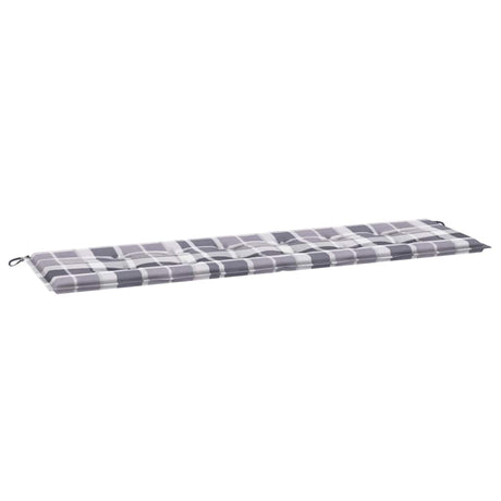 Vidaxl Garden Bench Poduszka 180x50x4 cm Oxford Fabric Diamond Wzór szary