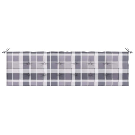 Vidaxl Garden Bench Poduszka 180x50x4 cm Oxford Fabric Diamond Wzór szary