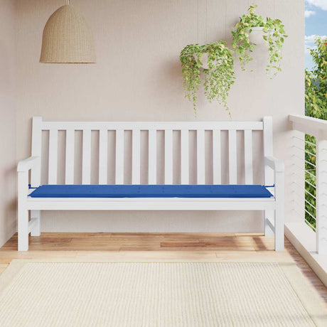 Vidaxl Garden Bench Podusza 200x50x4 Cm Oxford Fabric Blue
