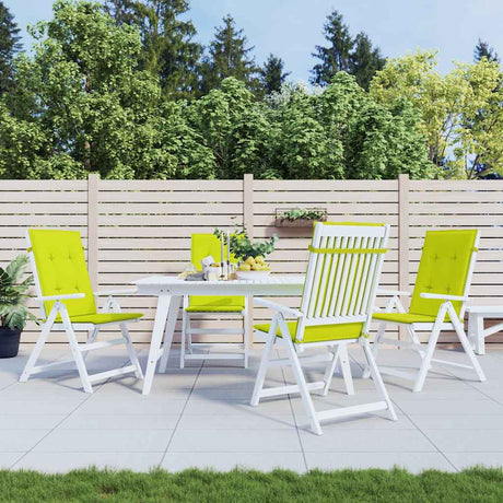 Vidaxl Garden Frea Poduszki 6 ST High Back 120x50x3 cm tkanin przezroczysty zielony