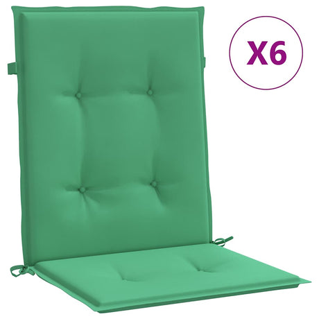 Vidaxl Garden Frea Poduszki 6 szt. 100x50x3 cm Oxford Tkanina zielona