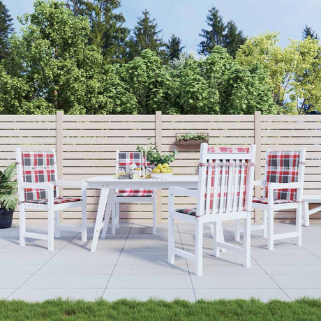 Vidaxl Garden Frea Poduszki 4 szt. 100x50x3 cm Oxford Fabric Diamond Wzór czerwony
