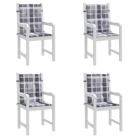 Vidaxl Garden Frea Poduszki 4 szt. 100x50x3 cm Oxford Fabric Diamond Wzór szary