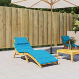 VIDAXL LOUNGER CUSHION 186X58X4 CM Oxford Fabric Blue