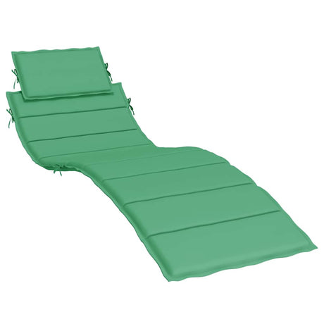 VIDAXL LOUNGER CUSHION 186X58X4 CM Oxford Tkanina zielona