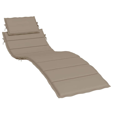 VIDAXL LOUNGER CUSHION 186X58X4 CM Oxford Fabric Taupe