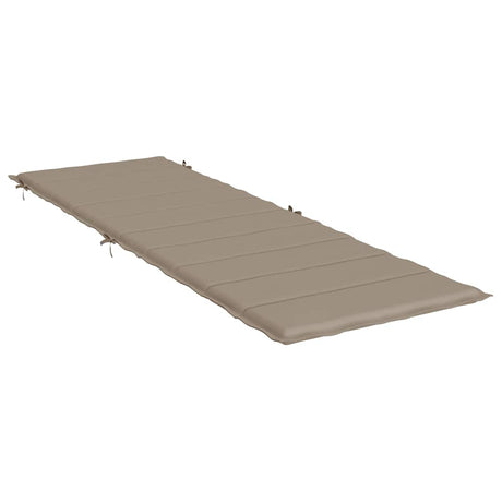 VIDAXL LOUNGER CUSHION 186X58X4 CM Oxford Fabric Taupe
