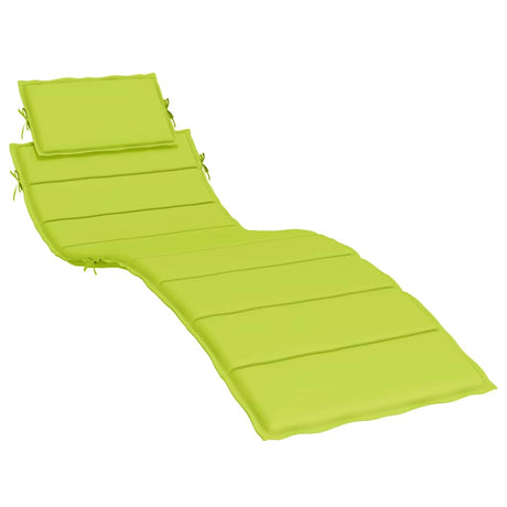 VIDAXL LOUNGER CUSHION 186X58X4 CM Oxford Fabric Clear Green