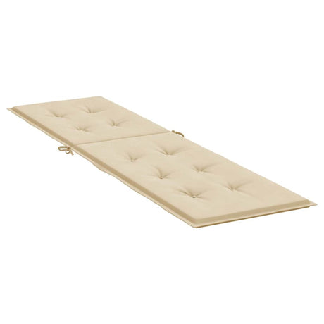 Vidaxl patio poduszka (75+105) x50x4 cm beżowy