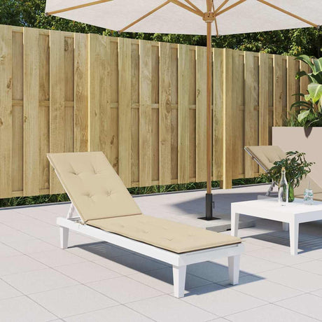 Vidaxl patio poduszka (75+105) x50x4 cm beżowy