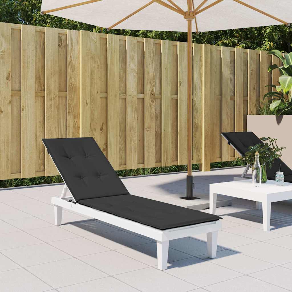 Poduszka Vidaxl patio (75+105) x50x4 cm Czarna