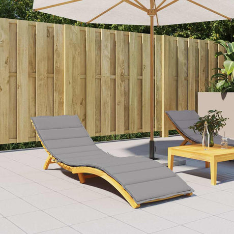 VIDAXL LOUNGER CUSHION 200x50x3 CM Oxford Fabric Grey