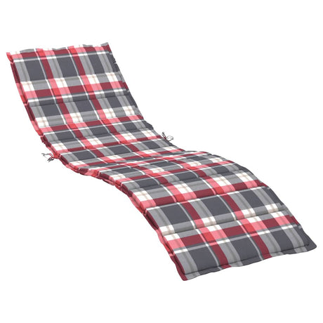 VIDAXL LOUNGER DUMHION 200x50x3 CM Oxford Fabric Diamond Wzór czerwony