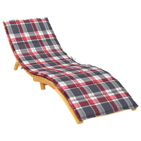 VIDAXL LOUNGER DUMHION 200x50x3 CM Oxford Fabric Diamond Wzór czerwony