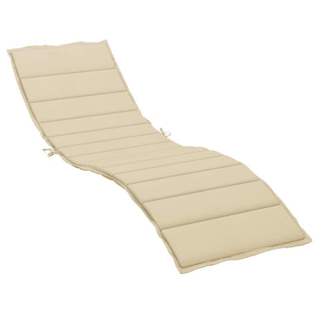 VIDAXL LOUNGER CUSHION 200x60x3 CM Oxford Fabric Beige