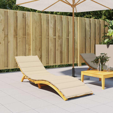 VIDAXL LOUNGER CUSHION 200x60x3 CM Oxford Fabric Beige