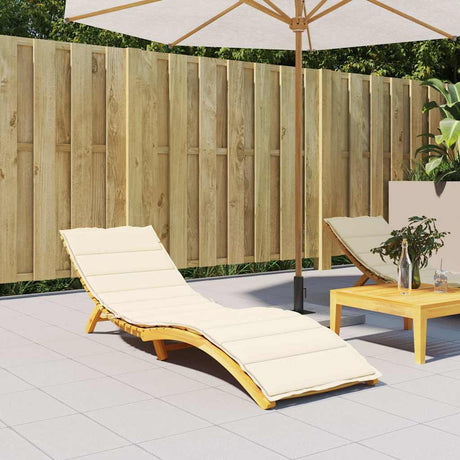 Vidaxl leunger poduszka 200x70x3 cm Oxford Fabric Cream -coloed