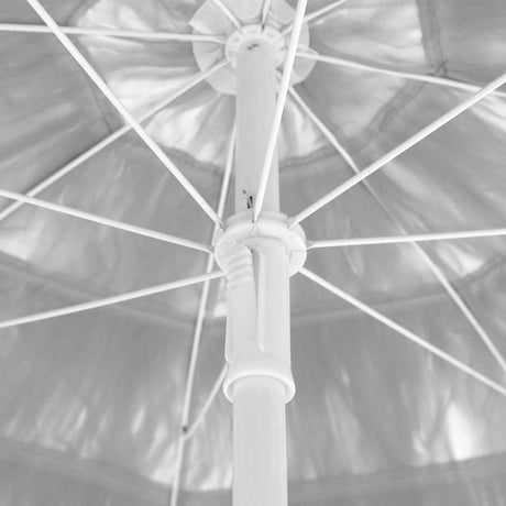 VidaXL Parasol plażowy Hawaii 300 cm, biały