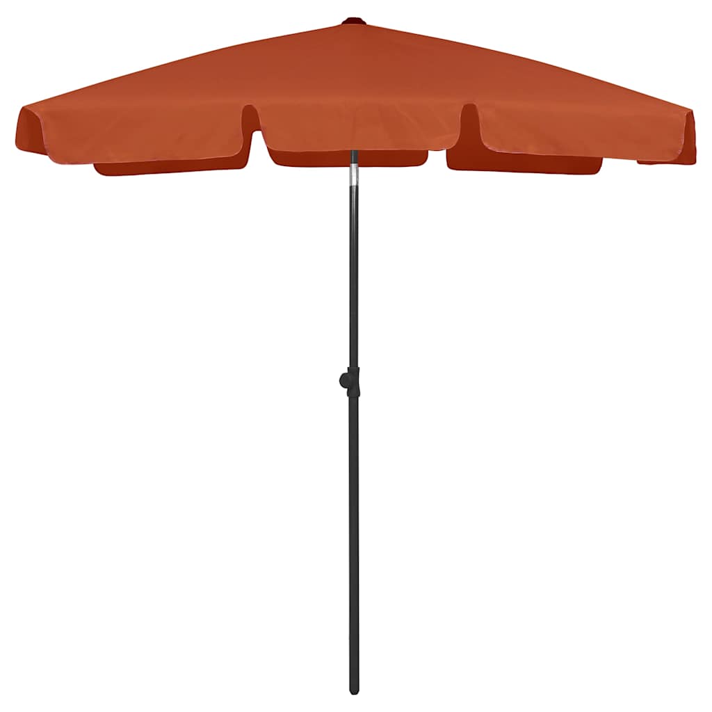 Parasol plażowy Vidaxx 180x120 cm w kolorze terakoty